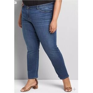 Venezia‎ By Lane Bryant Wide Straight Leg Denim Jeans Women's Size 18